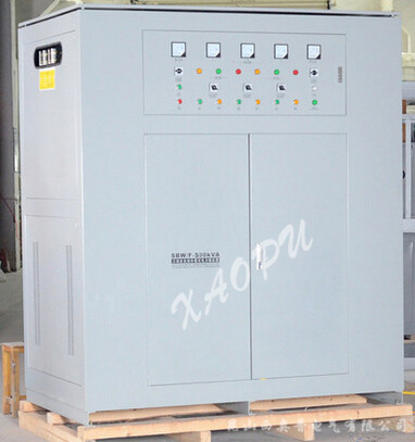 SBW-500KVA三相全自動(dòng)補償式大功率電力柱式穩壓器柜