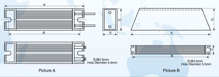 鋁殼制動(dòng)電阻